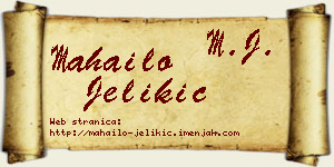 Mahailo Jelikić vizit kartica
